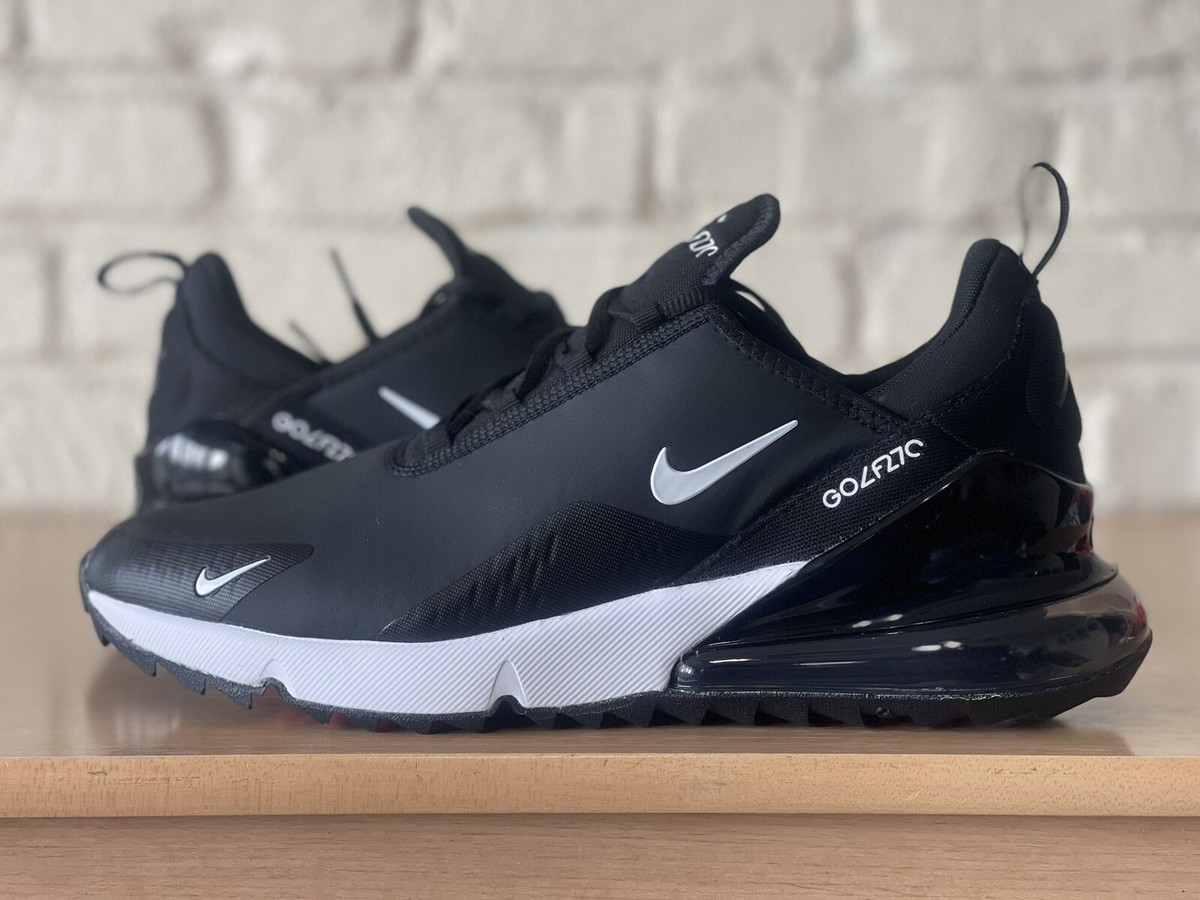 Nike Air Max 270 G Golf Shoes Men Sz 11.5 Black White CK6483