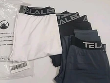 3 x TELALEO Youth Compression Leggings Athletic Base Layer | Boys Xl, NEW