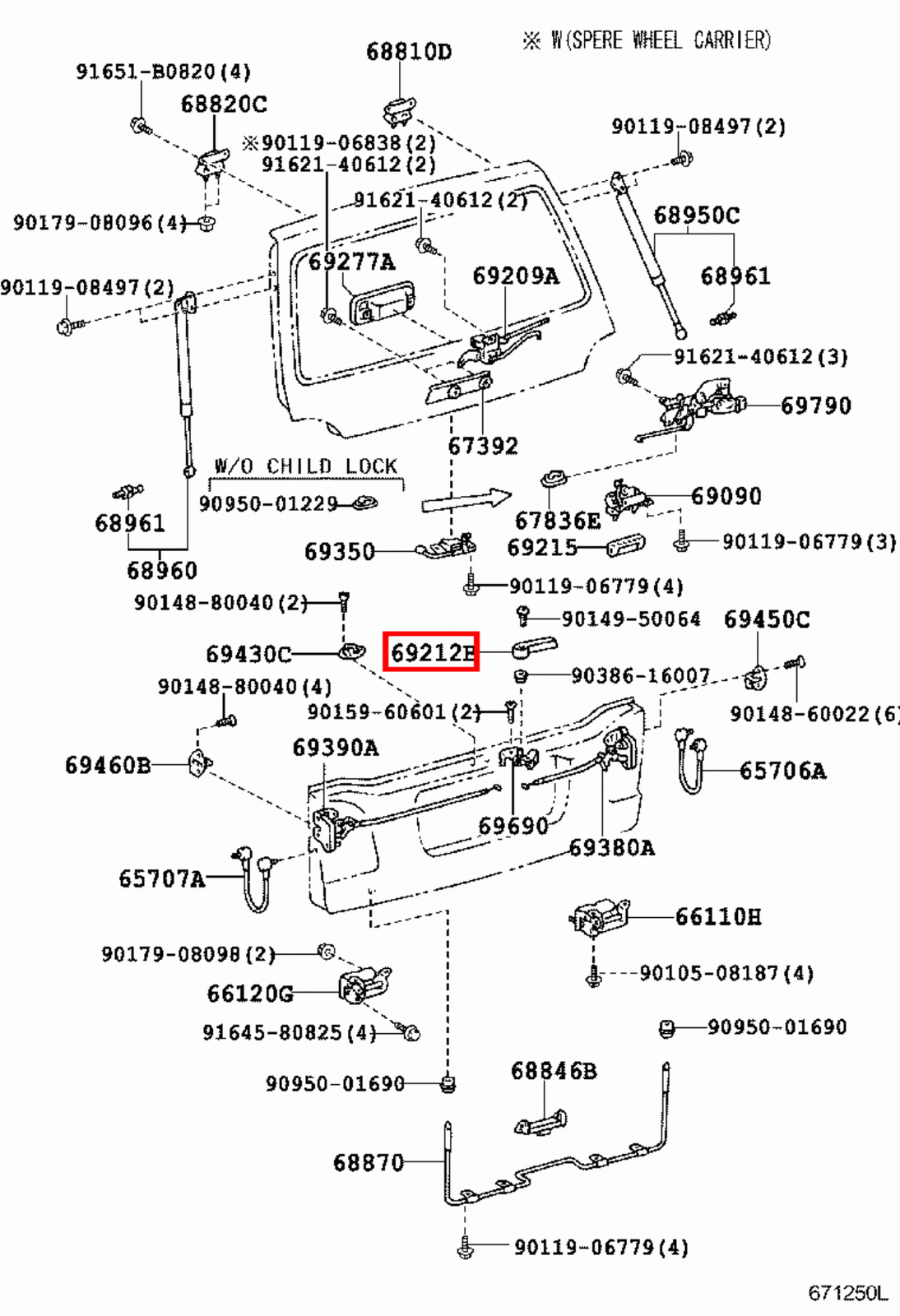Genuine LandCruiser 75 70 Series Troopy Rear Inner Barn Tailgate Door