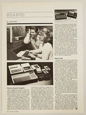 1983 Magazine Photo Article Home-Computers Apple Lisa Computer under $10,000