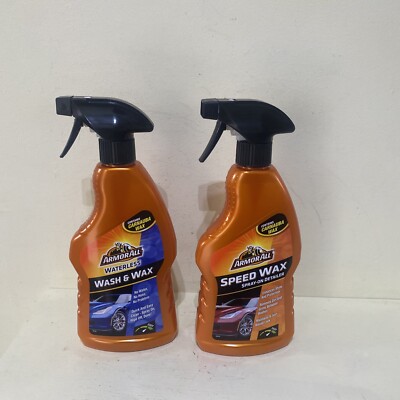 Armor All Waterless Wash and Wax Plus Speed Wax Spray On detailliert 500ml