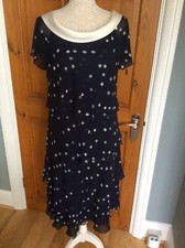 Layered Dress by Jacques Vert Size 12 Navy **SALE**