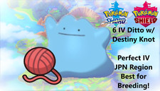 Pokemon Sword Shield 6IV Shiny Japan Ditto w/ Destiny Knot Best for Breeding  