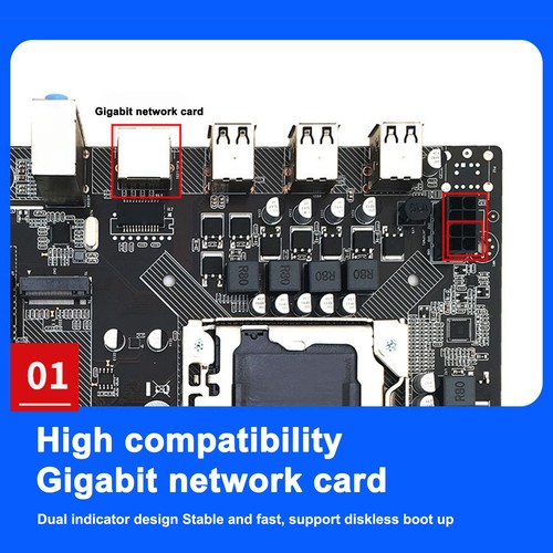 CPU Combo Motherboard X79 Dual Indicator Light Gaming PC Motherboard For - Picture 6 of 24
