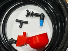 20 Quail Cage Watering Cups Gravity Feed Starter Kit Chicks Chickens Birds