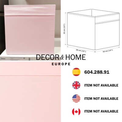 IKEA DRÖNA Box, light pink, 33x38x33 cm 13x15x13