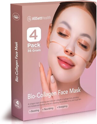 Bio Collagen Face Mask Skin Care Deep Collagen Overnight Mask 36g Mask 4pack