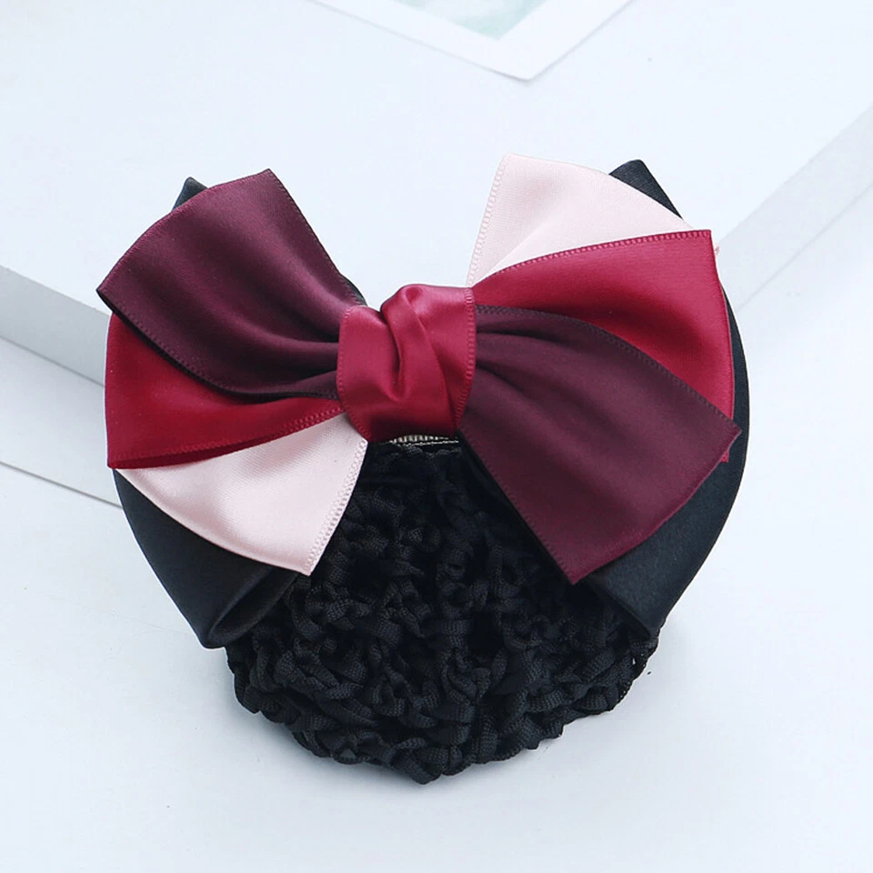 Pinzas para el cabello profesionales para mujer con cubierta red moño moño pasador rebote red para el cabello Foto 2 de 4