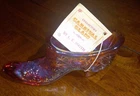 Fenton LE Smith Glass Slipper/Shoe Carnival Glass