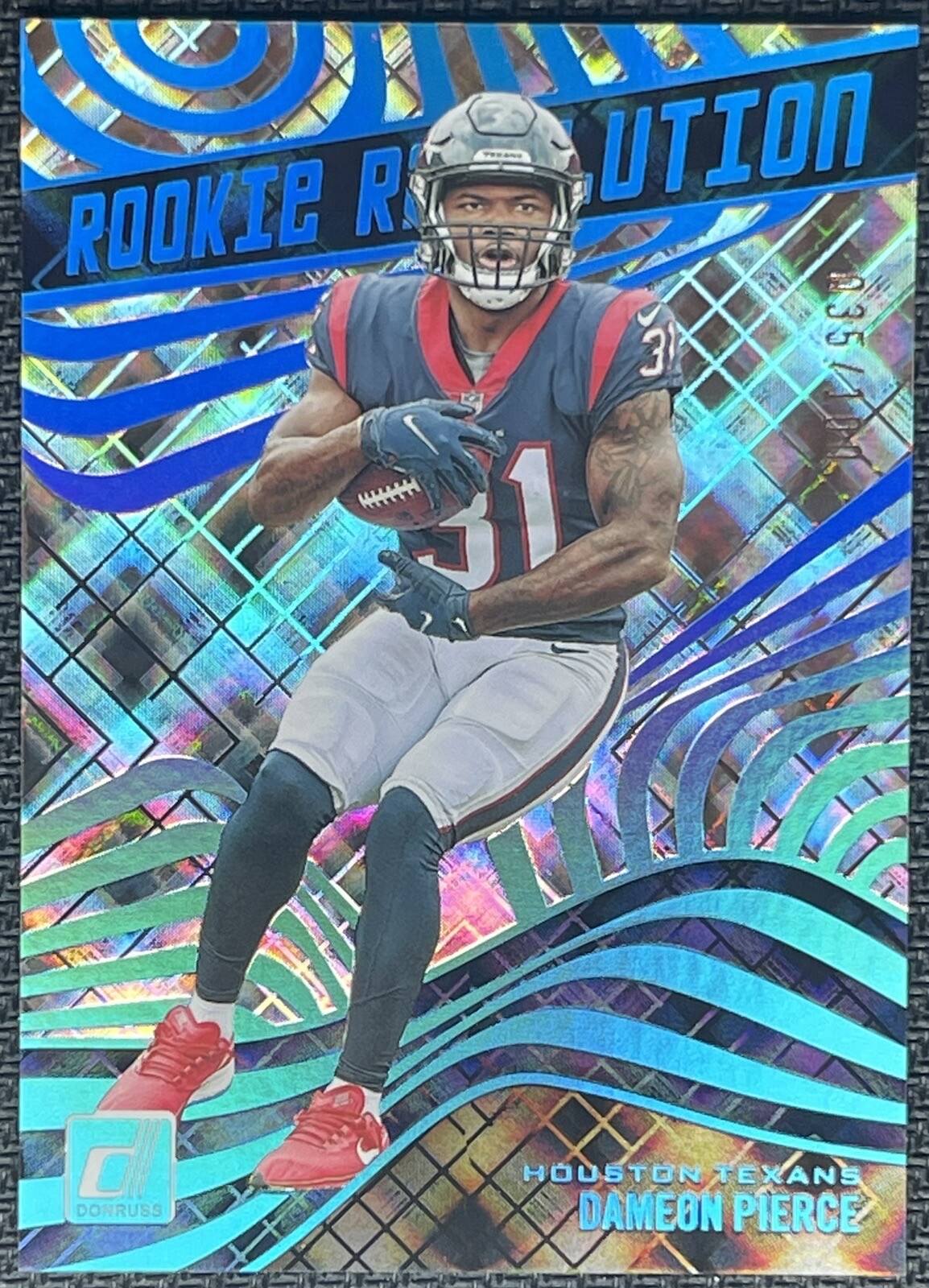2022 Panini Donruss - Rookie Revolution Cosmic #REV-39 Dameon Pierce /100 (RC)
