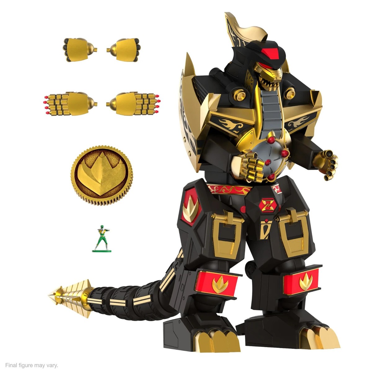 SDCC 2023 Super7 Ultimates Power Rangers Dragonzord Figure Black