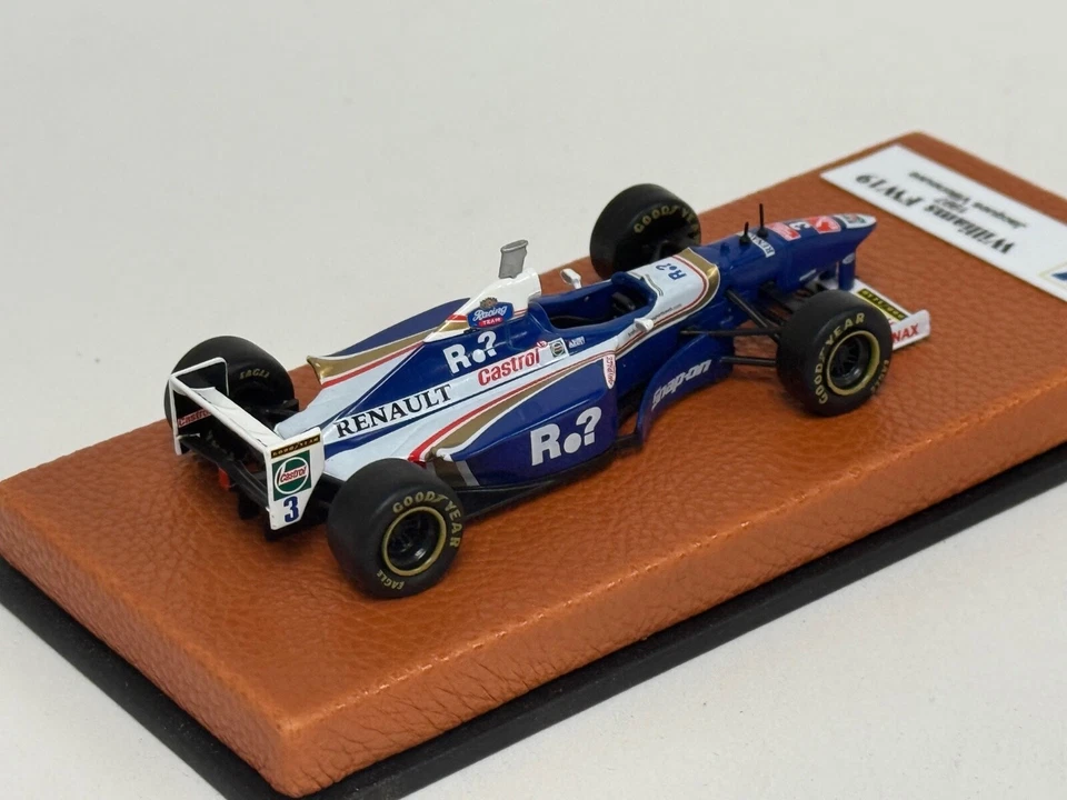 1/43 Williams FW19 de 1997 temporada F1 Jacque Villeneuve base de cuero JPN215 Foto 3 de 4