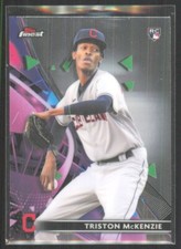 2021 Topps Finest Triston McKenzie Rookie Cleveland Indians #30