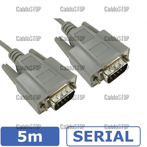 9 Pin RS232 Straight Serial Null Modem Male and Female Data Computer PC Cable - Picture 9 of 18