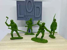LOD Enterprises Plastic Figure Set LOD040 Rogers Rangers 1-Green Resin