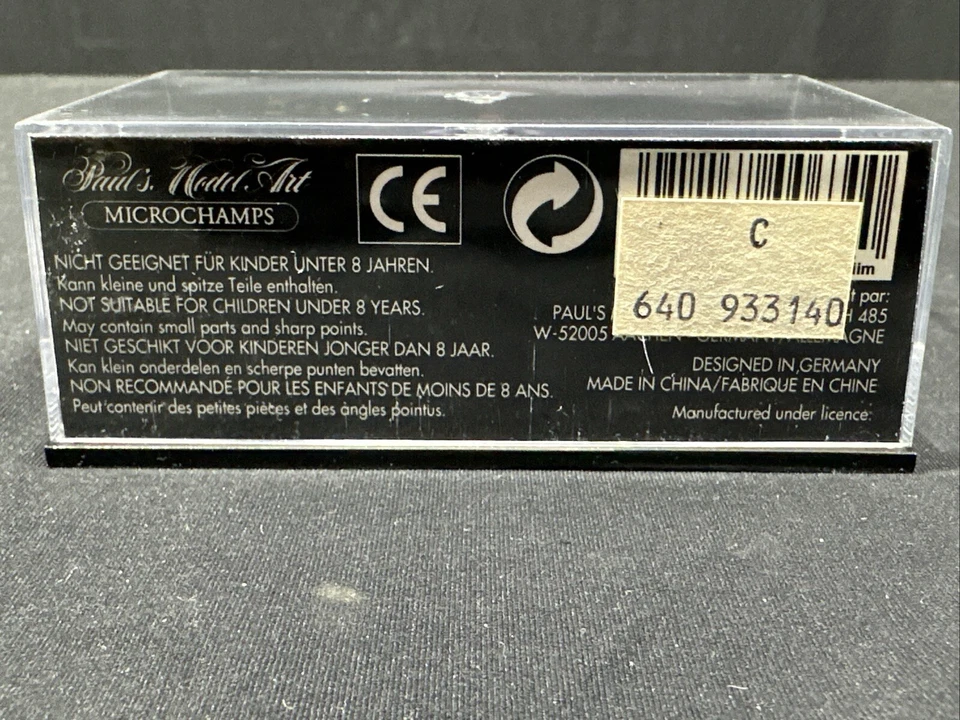 Minichamps Mercedes Benz 190 E Evo 2 Diebels #T3 DTM 1993 Diecast Car 1:64 Scale - Image 4 of 4