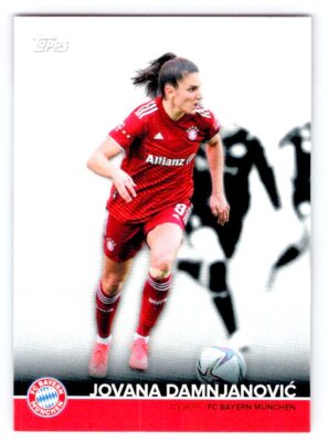 2021-22 TOPPS FC Bayern München Official Team Set  BCW-JD Jovana Damnjanović