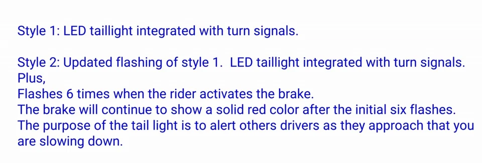 Para Yamaha YZF-R1 2000-2001; Lámpara trasera LED Style2 luz trasera freno + señal de giro Foto 2 de 4
