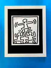 Keith Haring | Vintage & Scarce Print Signed Collector Piece Framed