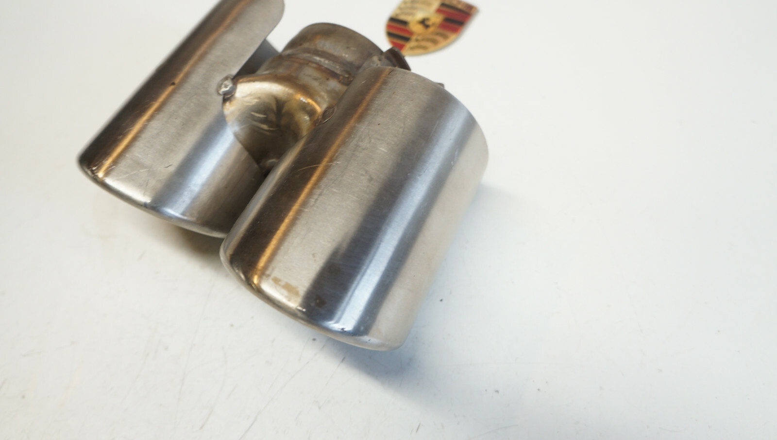 Porsche Auspuff blende mit Endrohr Endschalldämpfer 99711135201  