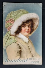 1911 Antique Cookbook RUMFORD Receipt Book Rumford Chemical Works Baking Powder