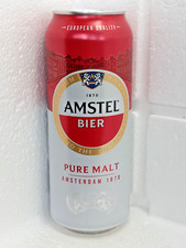 AMSTEL Empty Beer Can 500ml Ukraine 2025 Bottom Open First Private Brewery