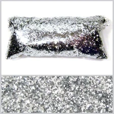 Chrome Silver Chunky Glitter .025" - Solvent Resistant Premium Glitter for Craft