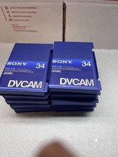 SONY PDV-34N DVCAM TAPE DIGITAL CASSETTES Lot of 9 NEW