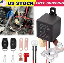 Car Battery Isolator Master Disconnect Cut Off Switch Wireless Remote Control