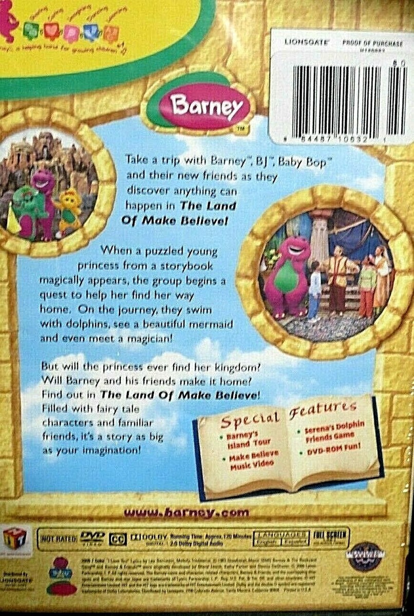 (未使用･未開封品)Land of Make Believe [DVD] Barney - Land of Make Believe (DVD, 2005) for sale online | eBay