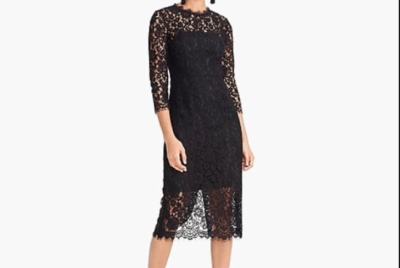 long cotton dresses with sleeves Cue Wrap Long Sleeve Dress Black Dot Print / XS main image 1