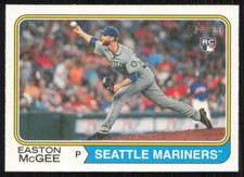 Easton McGee 2023 Topps Heritage #178 RC Seattle Mariners