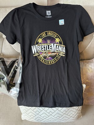 WWE Wrestlemania 39 2023 I was there LADIES Shirt Sz SMALL LosAngeles Hollywood