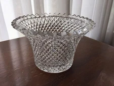  American Brilliant Cut Glass Diamond Point bowl