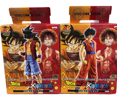 Dragon Ball X One Piece Figure Goku Luffy Jump 40th Anniversary Collaboration Jp Ebay