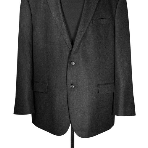 Chaps Ralph Lauren Mens Blazer 46L Gray Check 2 Button Sport Coat Jacket Lined - Picture 7 of 9