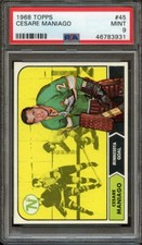 1968 TOPPS 45 CESARE MANIAGO PSA MINT 9
