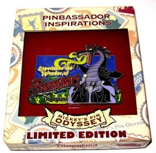 Mickey's Pin Odyssey Pin 62529 Wonder of Fantasmic Maleficent Jumbo LE 500 RARE