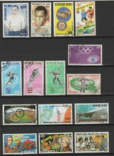 Mali un lot de 35 timbres divers oblitérés /TR9537