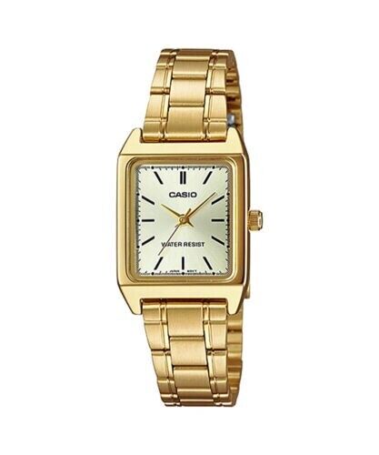 Casio LTP-V007G-9E Women's Gold Tone Steel Gold Dial Dress Watch - Picture 1 of 4