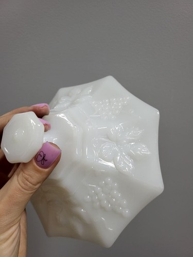 Anchor Hocking Old Colony Lace Edge White Milk Glass - Set 9 - Picture 20 of 24