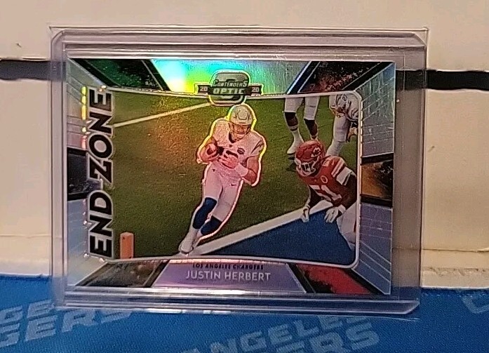 2020 Panini Contenders Optic End Zone Justin Herbert #EZ9 Rookie RC