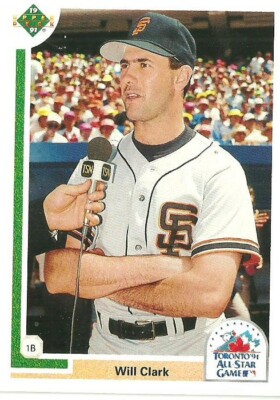 WILL CLARK GIANTS NL ALL STAR #92F - UPPER DECK FINAL EDITION ED NM-MT 1991