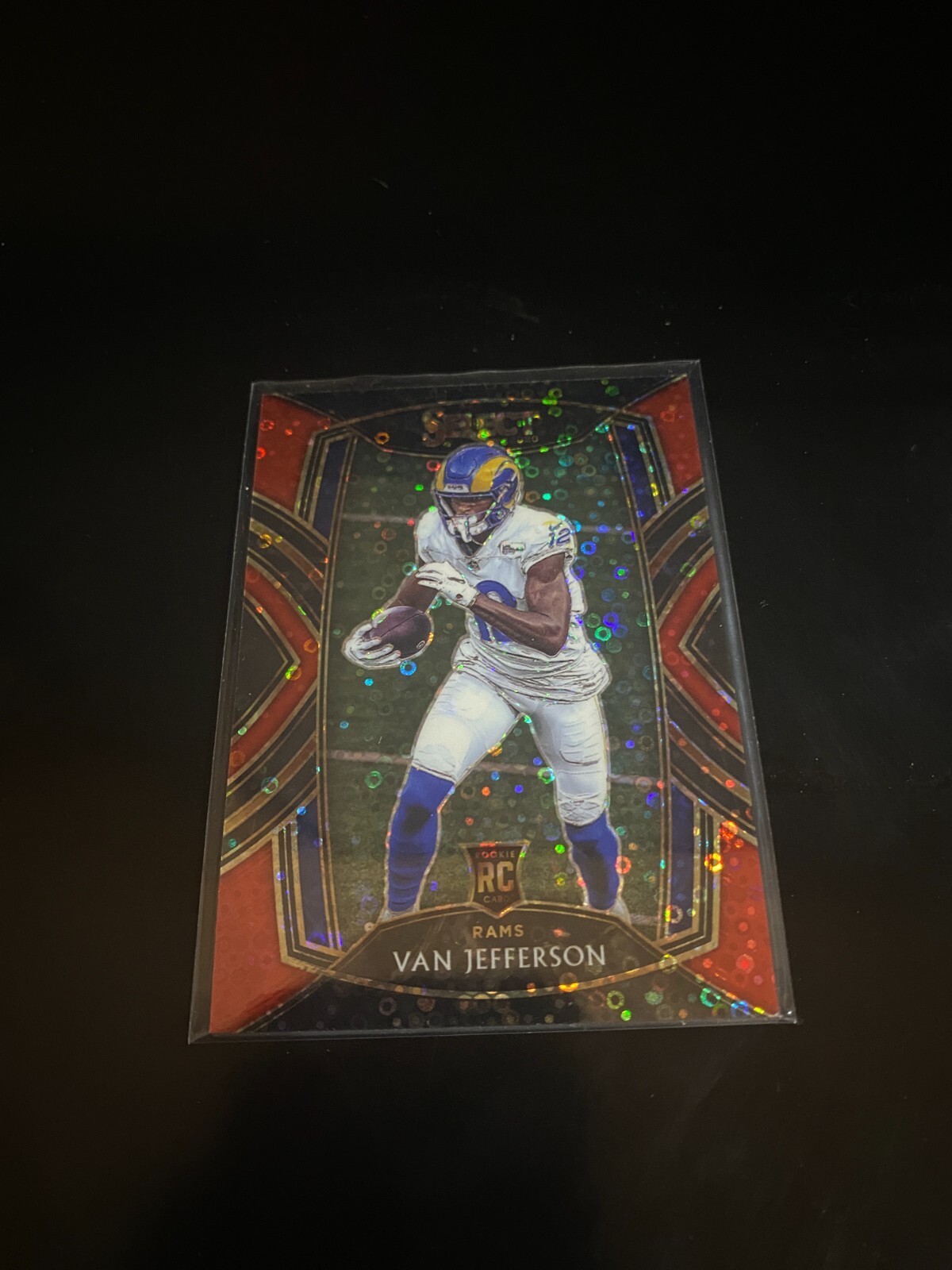 Van Jefferson 2020 Select Club Level Red Disco Prizm /49 RC Rams 271