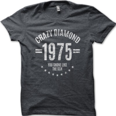 Crazy Diamond David Gilmour 1975 (Jahr Datum kann angepasst werden) T-Shirt 9029