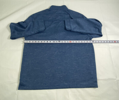 Greg Norman Men's Blue 1/4 Zip Sweatshirt Size XL High Neck 128492
