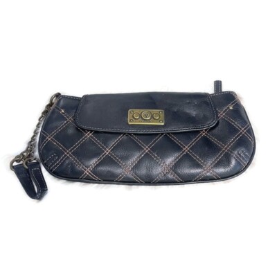 Fossil Vintage Leather Clutch Wristlet Purse