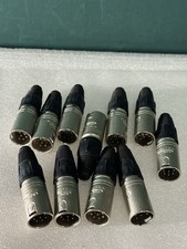 Lot of 11 Neutrik NC6MXX 6-Pin XLR Cable Connectors   New Pro Audio