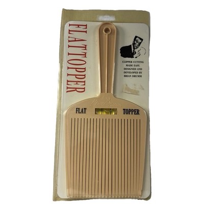 Vintage Comb Hair Men Flattopper Clipper Cutting Made Easy Level Comb New Sealed