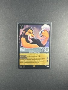Disney Lorcana Scar Finally King 175/204 Cold Foil Fabled Legendary